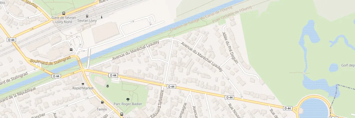 Plan du 30B Rue Edouard Sylvestre à Sevran