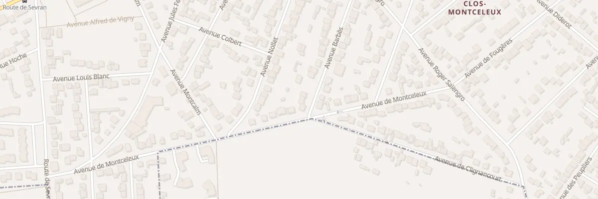 Plan du 74 Av Barbes à Villepinte