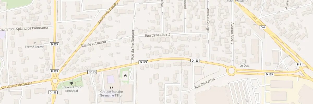 Plan du 45 Rue Fusilles de Chateaubriant à Chennevières-sur-Marne