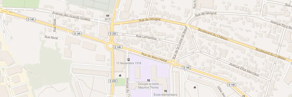 Plan du 11B Rue du Bois l’Abbé à Champigny-sur-Marne