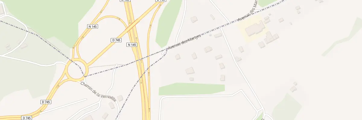 Plan du 2 Av des Martyrs à Prémilhat
