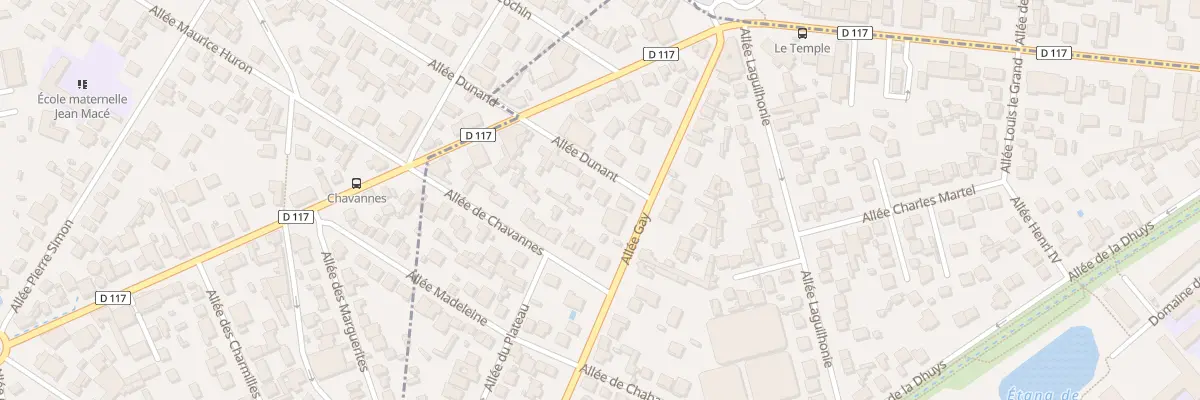 Plan du 3 All Dunand à Gagny