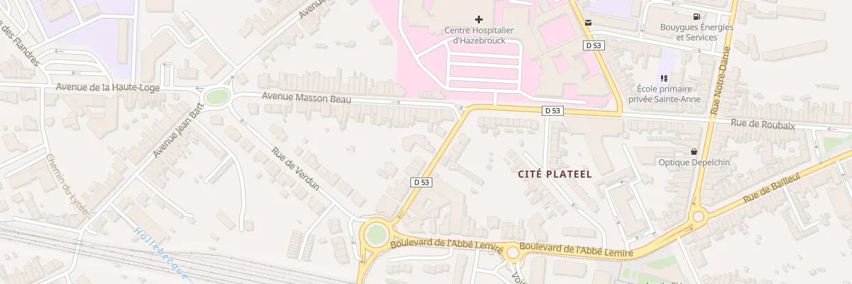 Plan du 50 Av Masson Beau à Hazebrouck