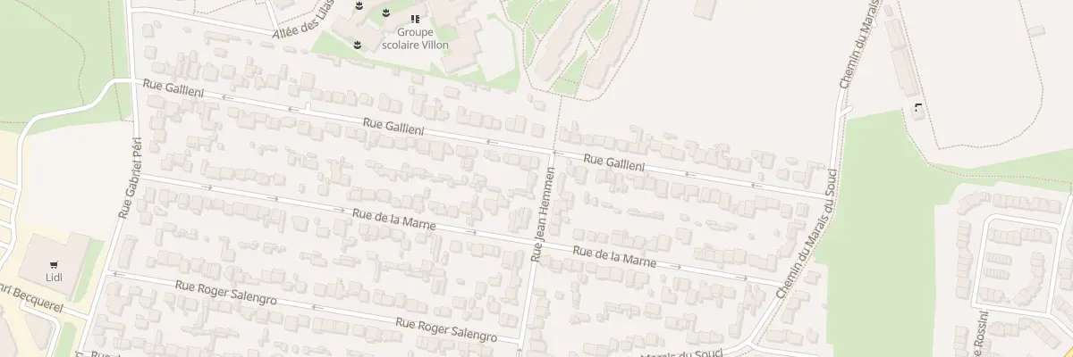 Plan du 62 Rue Galliéni à Sevran