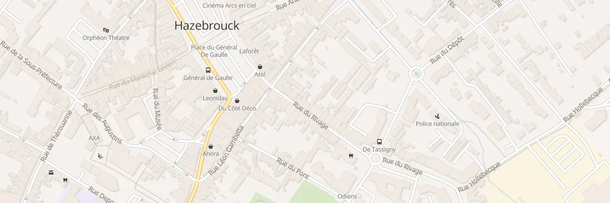 Plan du 23 Rue du Rivage à Hazebrouck