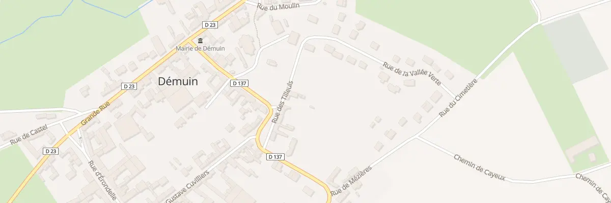 Plan du 10 Rue des Tilleuls à Démuin