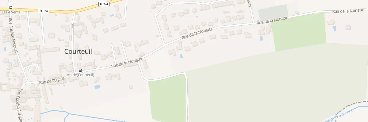 Plan du 14 Rue de la Nonette à Courteuil