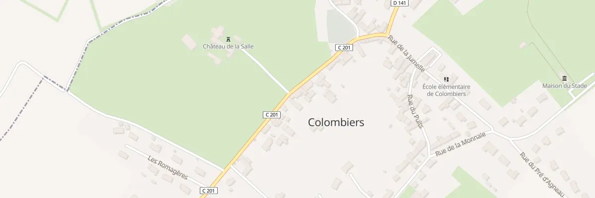 Plan du 28 Rue de la Verne à Colombiers