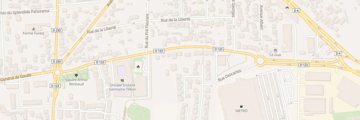 Plan du 28 Rue Fusilles de Chateaubriant à Chennevières-sur-Marne