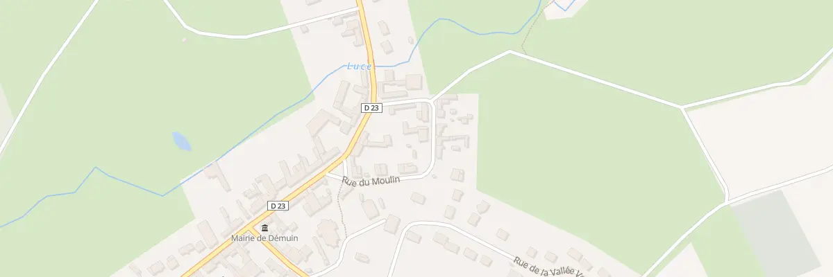 Plan du 7 Rue du Moulin à Démuin
