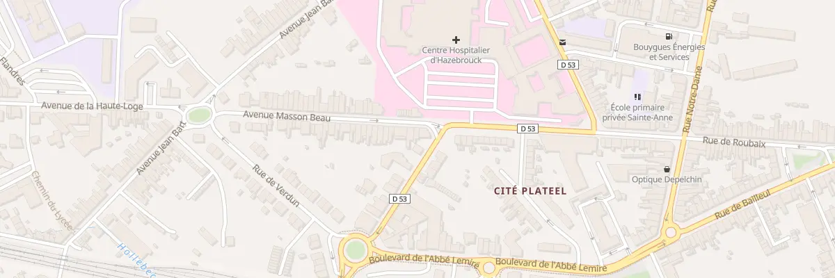 Plan du 54 Av Masson Beau à Hazebrouck