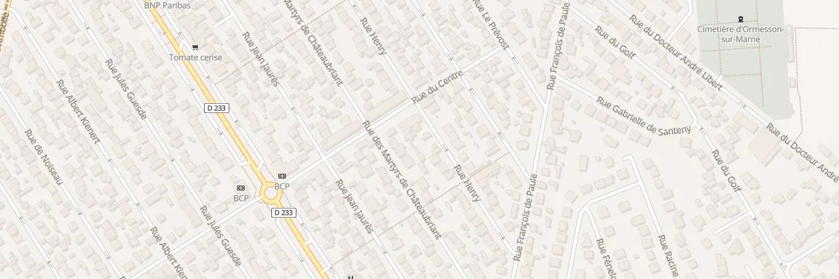 Plan du 33 Rue Henry à Ormesson-sur-Marne