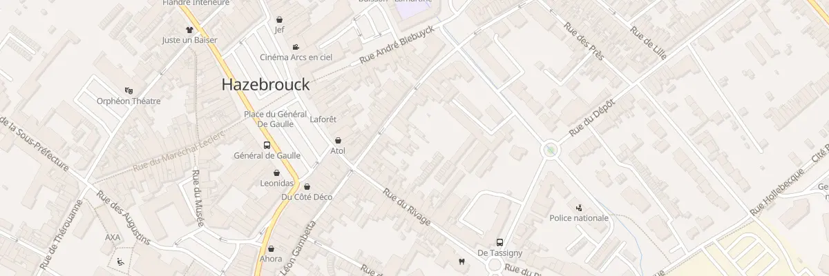 Plan du 20 Rue de Rubecque à Hazebrouck
