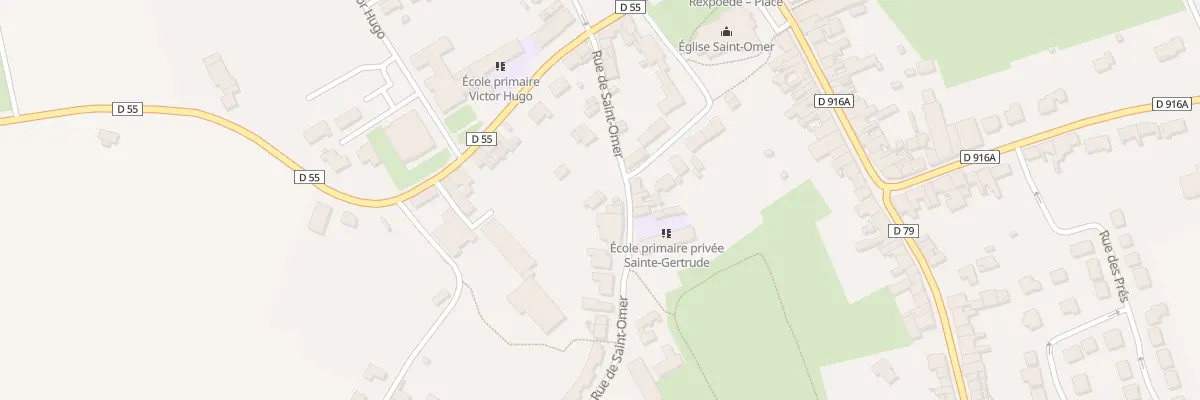 Plan du 4 Rue de St Omer à Rexpoëde