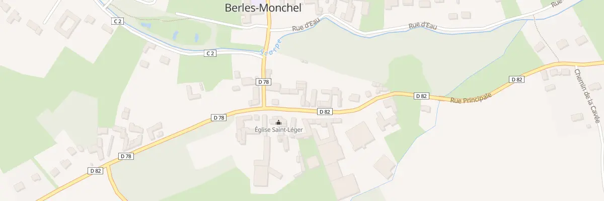 Plan du 50 Rue Principale à Berles-Monchel