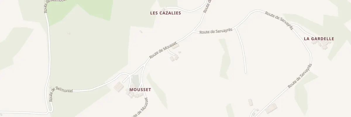 Plan du 5040 Les Martinesques à Mouret