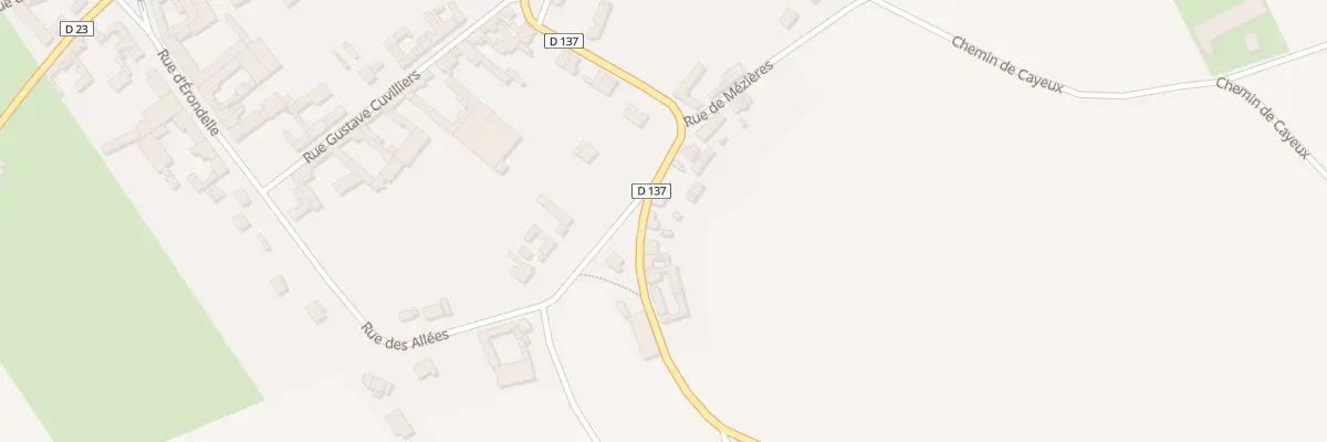 Plan du 11 Rue de Mézières à Démuin