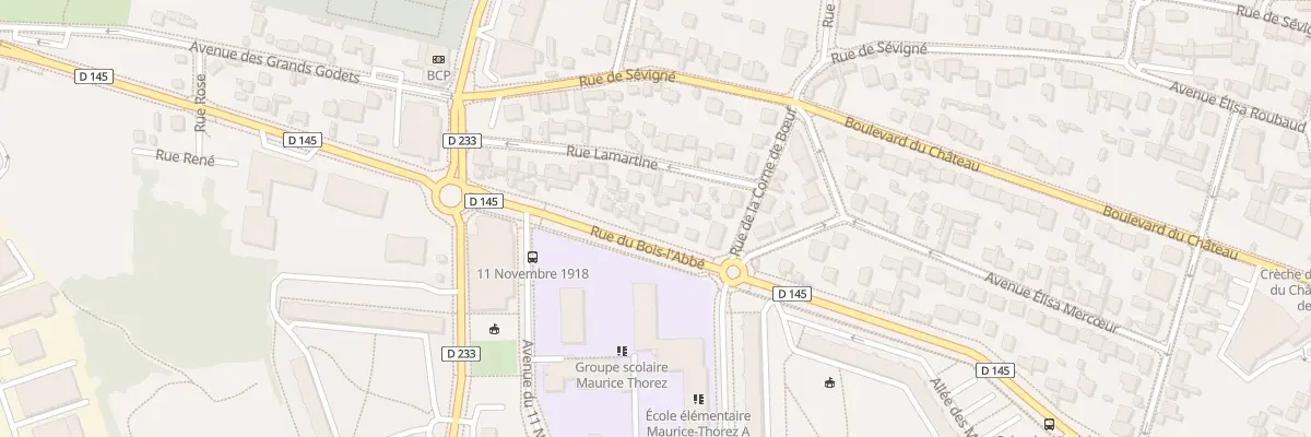Plan du 17 Rue du Bois l’Abbé à Champigny-sur-Marne