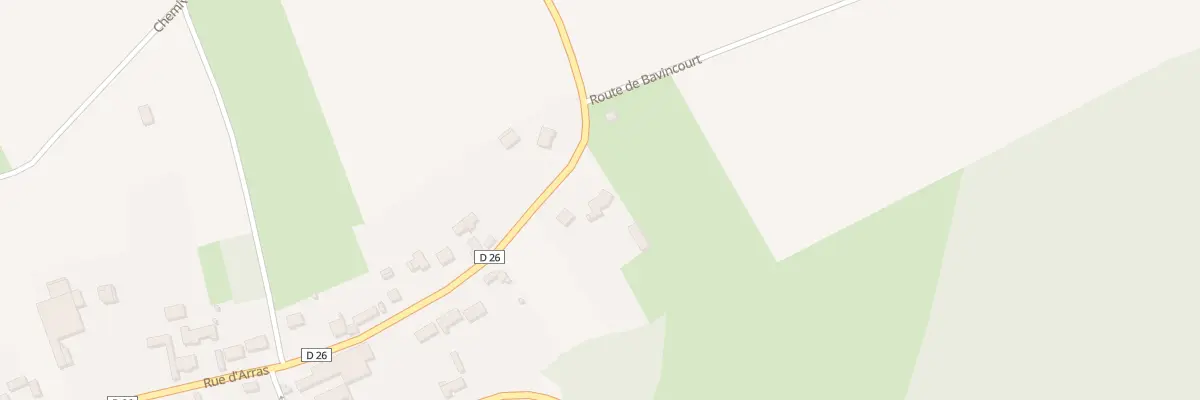 Plan du 720 Rue d’Arras à Saulty