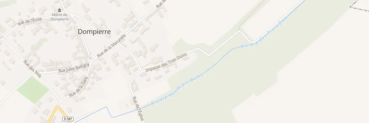 Plan du 10 Imp des Trois Doms à Dompierre