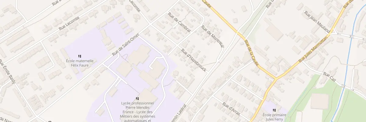 Plan du 120 Rue d’Hazebrouck à Bruay-la-Buissière