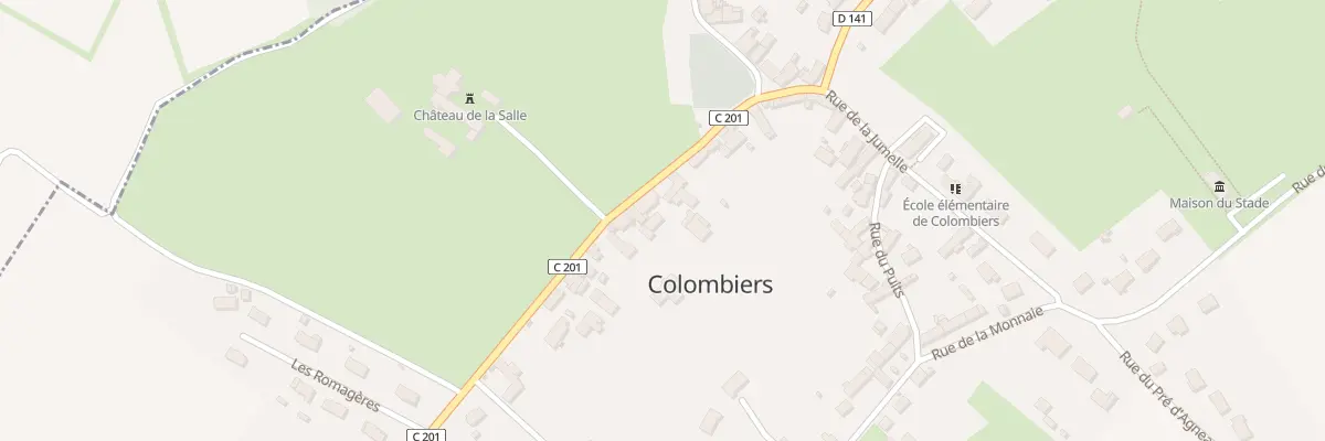 Plan du 34 Rue de la Verne à Colombiers