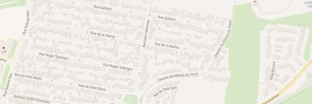 Plan du 68 Rue de la Marne à Sevran