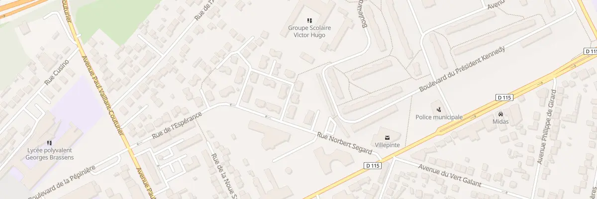 Plan du 1 Imp Costes à Villepinte