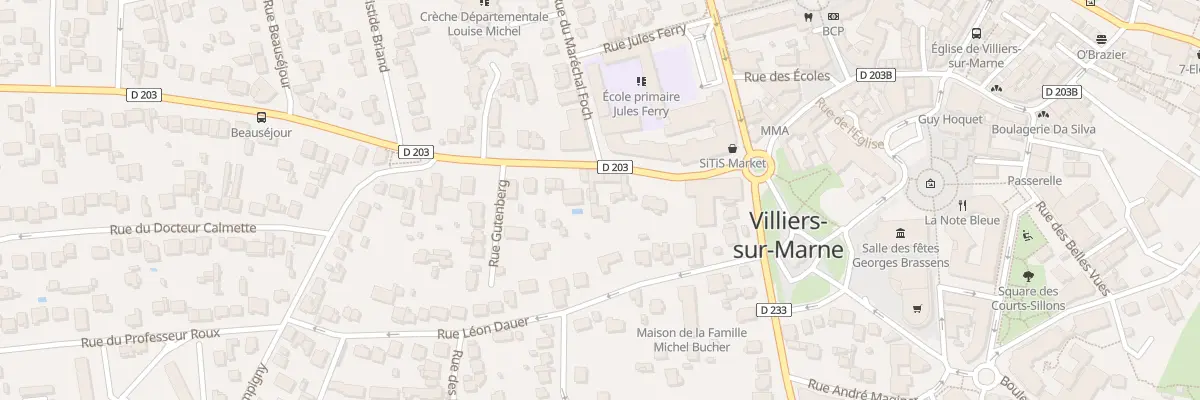 Plan du 18T Rue du Général de Gaulle à Villiers-sur-Marne