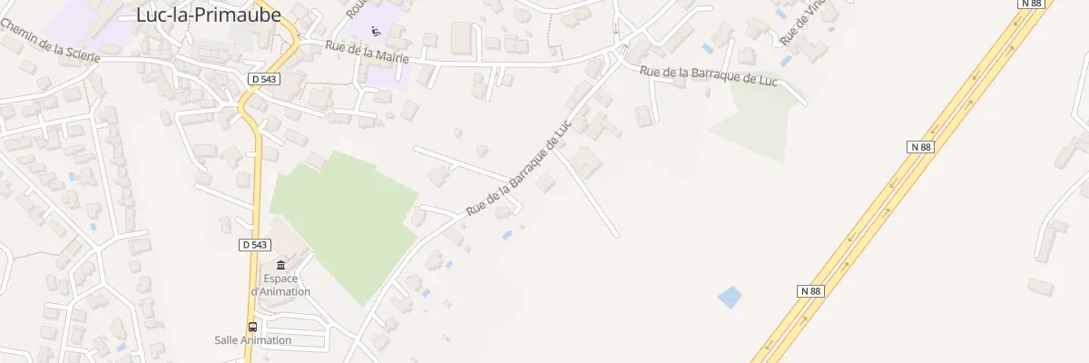 Plan du 65 Rue de la Barraque à Luc-la-Primaube