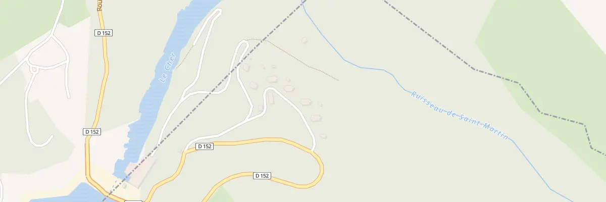 Plan du 4 Barrage de Rochebut à Mazirat