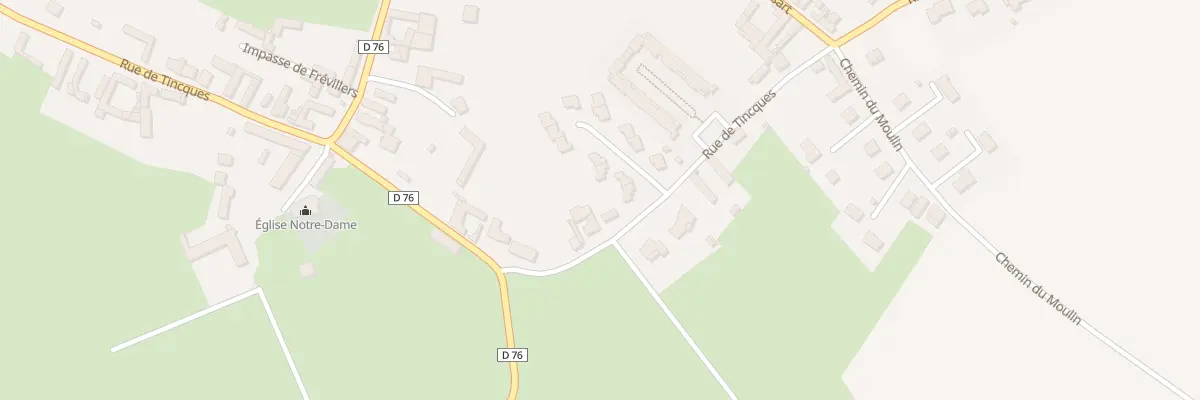 Plan du 204 Rue de Tincques à Villers-Brûlin