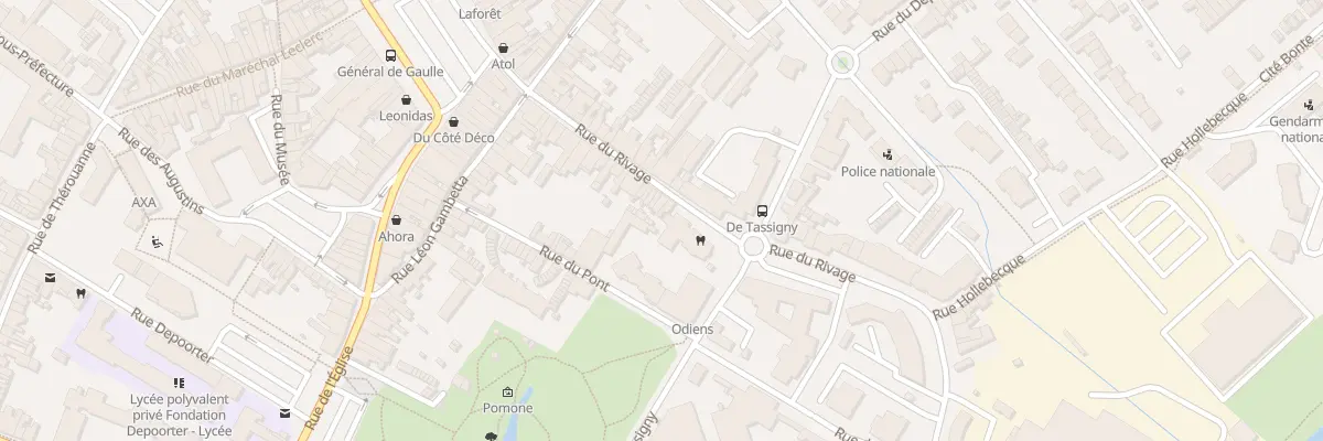 Plan du 34 Rue du Rivage à Hazebrouck