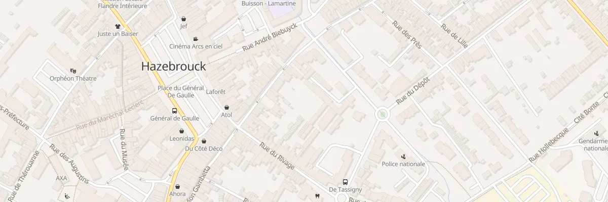 Plan du 24 Rue de Rubecque à Hazebrouck