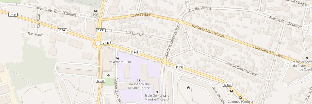 Plan du 21 Rue du Bois l’Abbé à Champigny-sur-Marne
