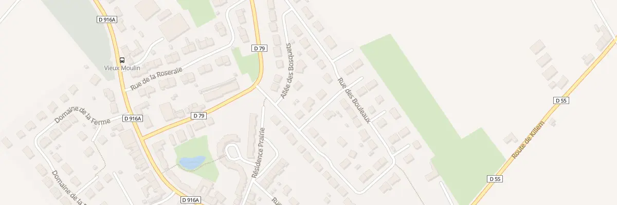 Plan du 3 All des Champs à Rexpoëde