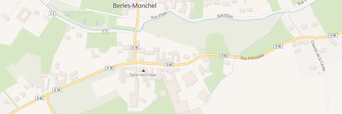 Plan du 44 Rue Principale à Berles-Monchel