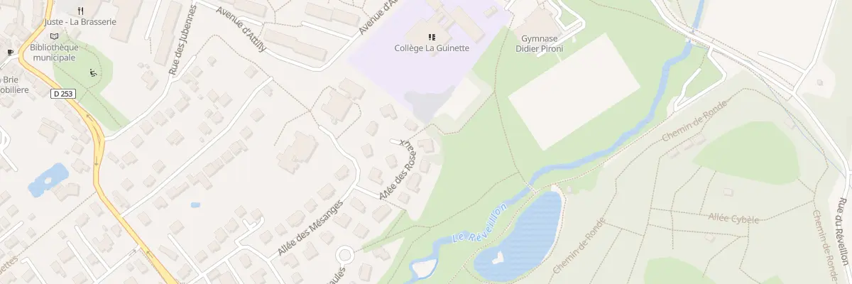 Plan du 7 All des Roseaux à Villecresnes