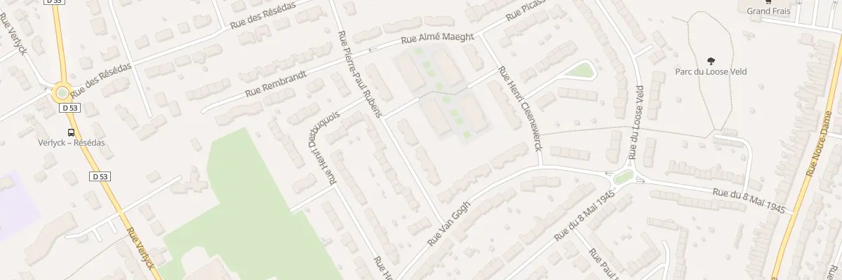 Plan du 14 Rue Rubens à Hazebrouck