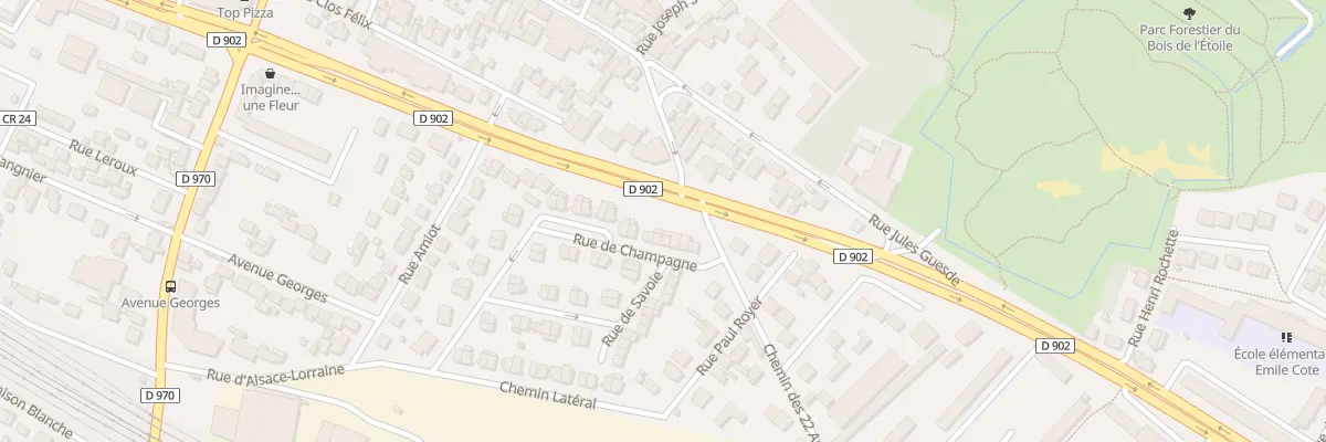 Plan du 10 Rue de Champagne à Gagny