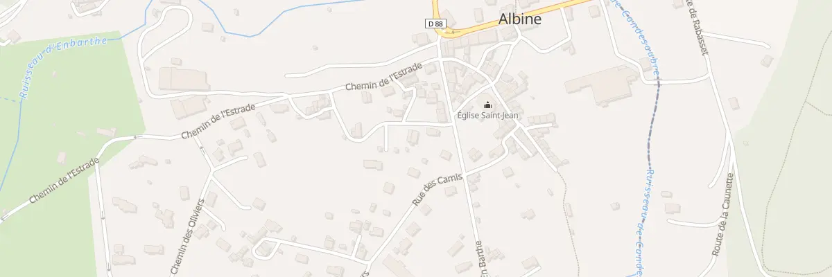 Plan du 3 Rue des Délaineurs à Albine