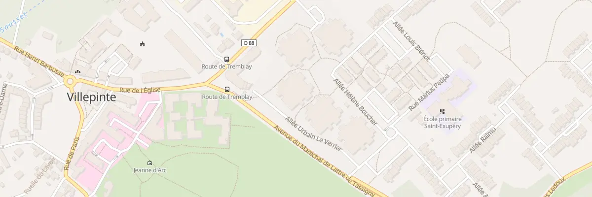 Plan du 6 All Urbain le Verrier à Villepinte