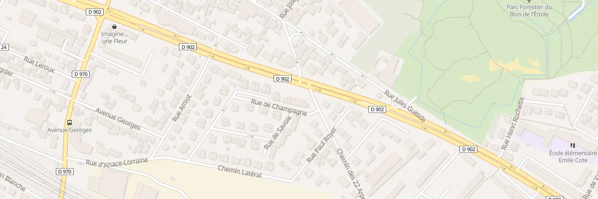 Plan du 6 Rue de Champagne à Gagny