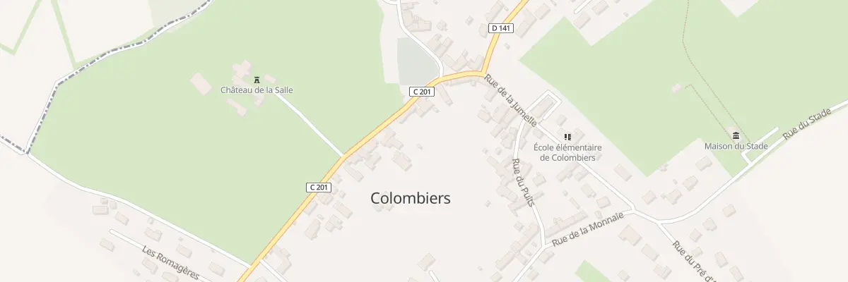 Plan du 38 Rue de la Verne à Colombiers
