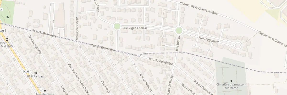 Plan du 3 All du Clos du Belvedere à Chennevières-sur-Marne