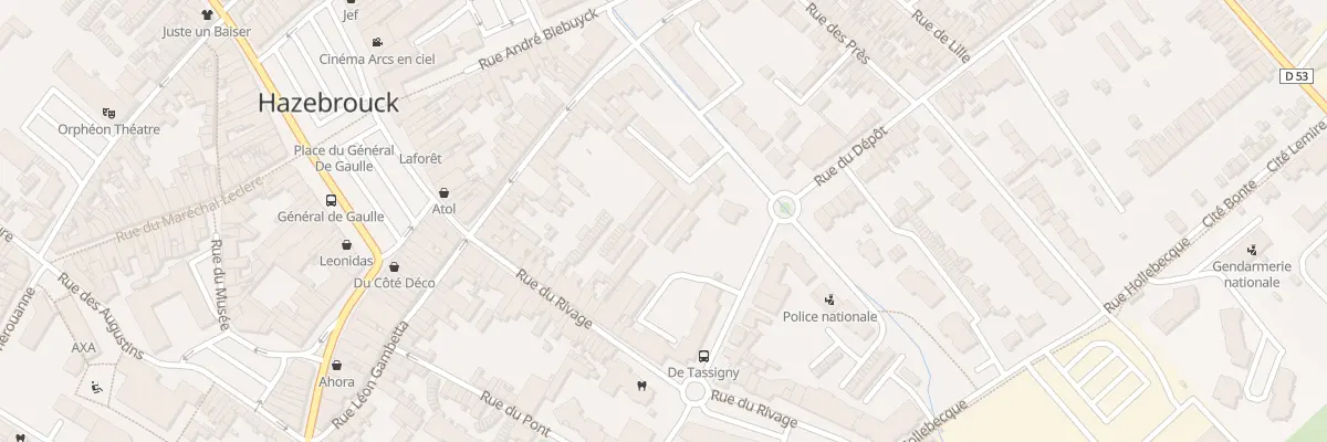 Plan du 41 Rue du Rivage à Hazebrouck
