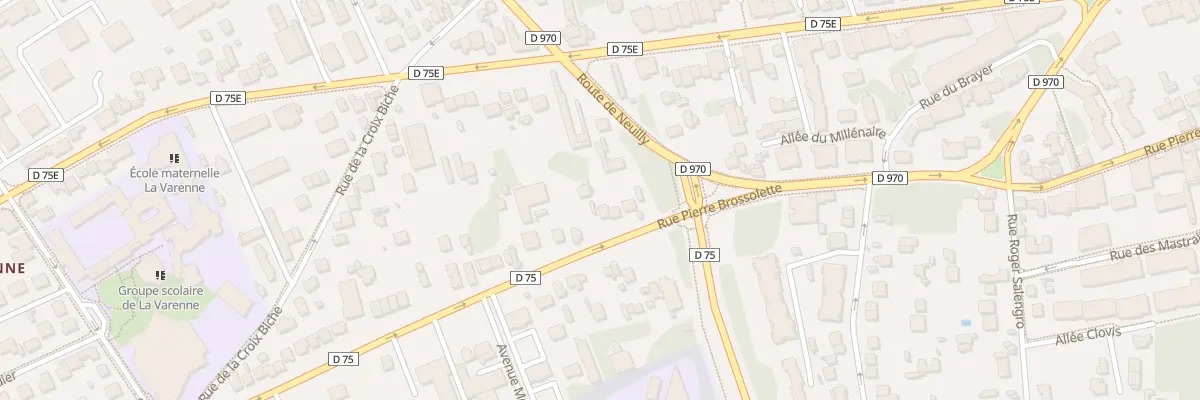 Plan du 93 Rue Pierre Brossolette à Noisy-le-Grand