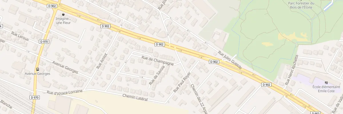 Plan du 4 Rue de Champagne à Gagny