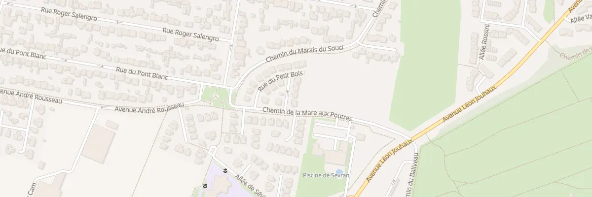 Plan du 25 Rue du Petit Bois à Sevran