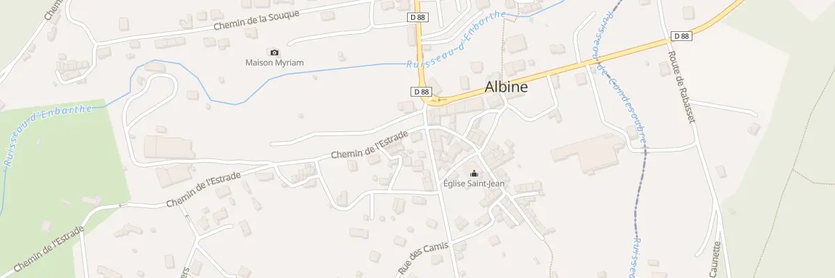 Plan du 2 Av d’En Barthe à Albine